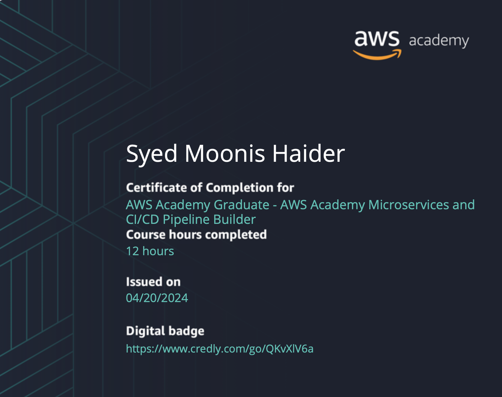 AWS Certificate